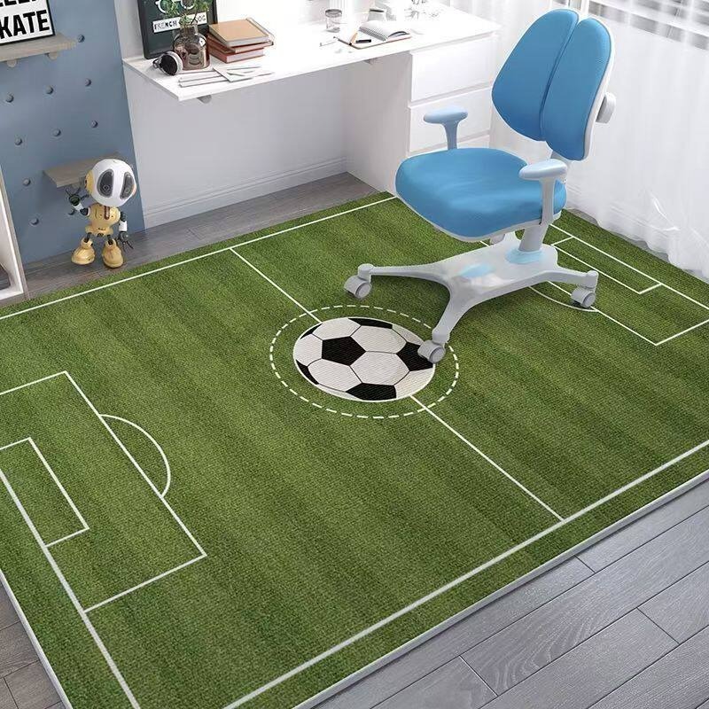 Home Decor Ig - Gras voetbalveld patroon woonkamer tapijt groot