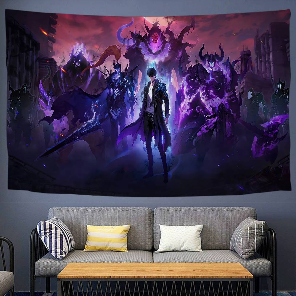 Home Decor Solo - Anime Solo Leveling Cartoon Tapijt Muur