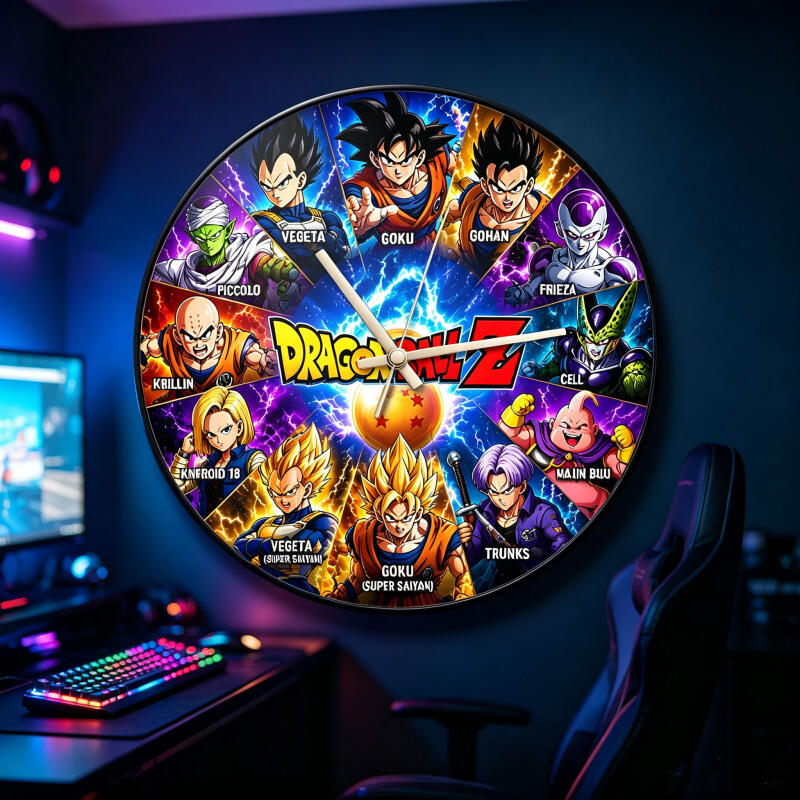 Wall Clock Silent - Dragon Ball Z Anime Ronde Wandklok