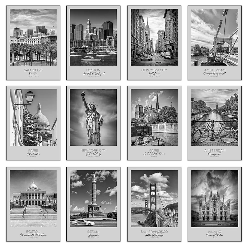 Home Decor New York - Stad Poster New York Londen Parijs
