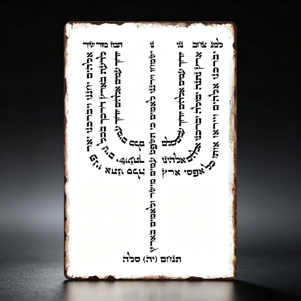 Home Decor Wall Art - CIFBUY Vintage Hebreeuws YHVH Aluminium Wanddecoratie
