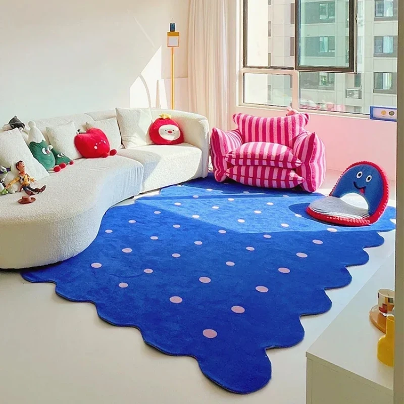 Home Decor Ig - Klein Blauw Groot Gebied Woonkamer Tapijten