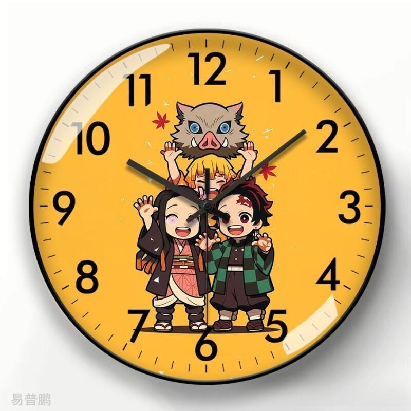 Wall Clock Silent - Demon Slayer Anime Cartoon Wandklok Nezuko