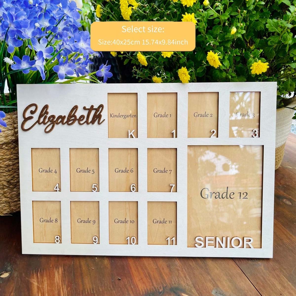 Home Decor Frames - Aangepaste fotolijst houten plaquette bord, feest