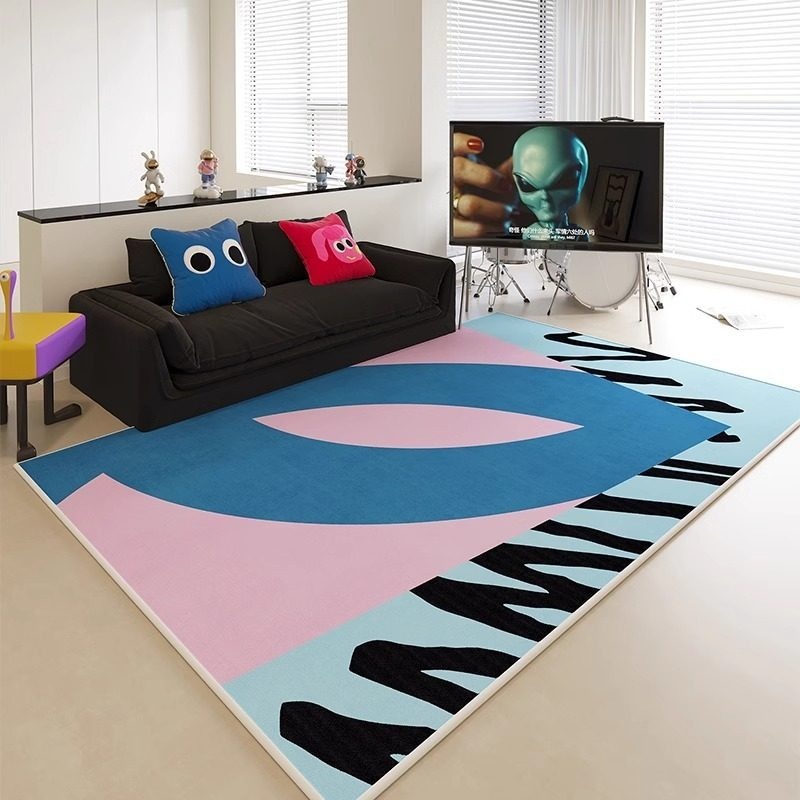 Home Decor Ig - Abstract kleurblokprint woonkamertapijt groot oppervlak salontafels