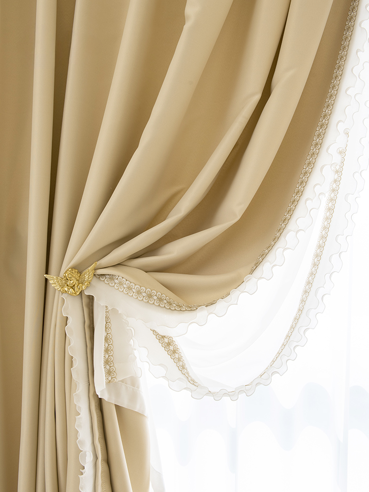 Home Decor Ig - Art Cream Gordijn Franse Luxe Woonkamer