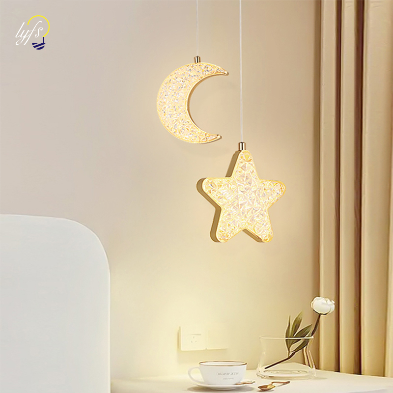 Hanging Moon Lamp - LED-hanglamp Hanglamp Binnenverlichting Scandinavische woondecoratie Woonkamer