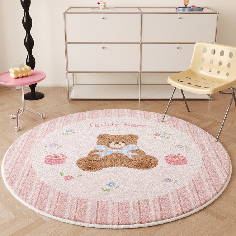 Home Decor Ig - Leuke Ronde Woonkamer Decoratief Tapijt Roze