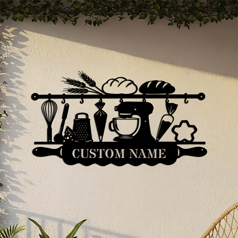 Home Decor Rustic - Gepersonaliseerde ijzeren wanddecoratie voor de keuken,
