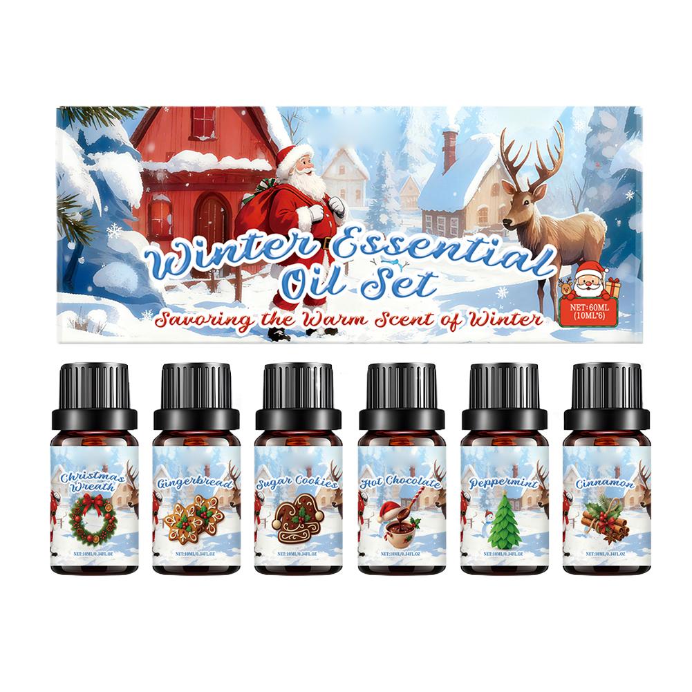 Home Decor Xmas Gifts - Winter Essentiële Olie Set 6PCS *