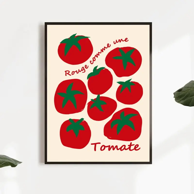 Moderne Kleurrijke Rode Tomate - Home Decor Nz recensie en prijs