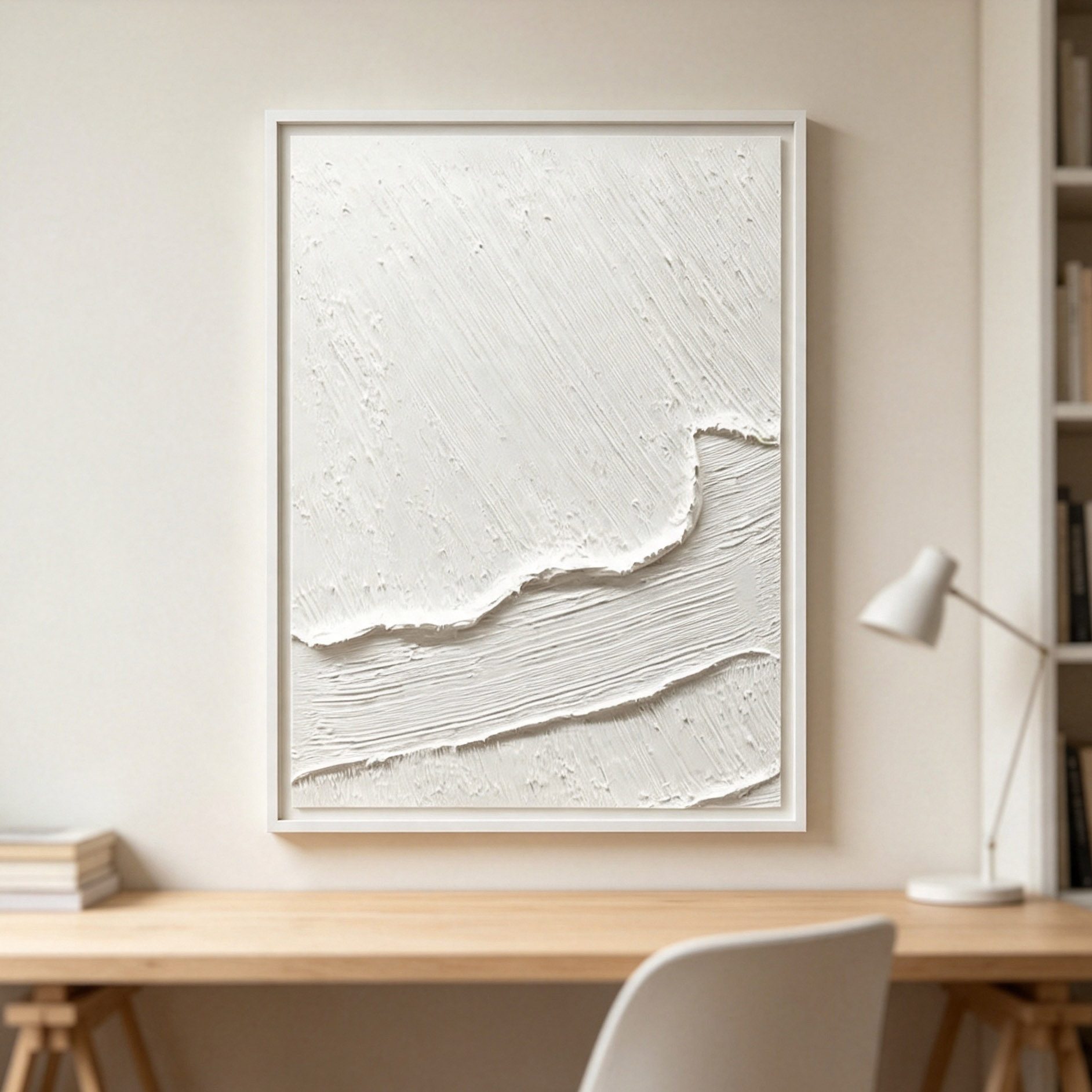 Met de hand geschilderd wit 3D - Home Decor Frames recensie en prijs