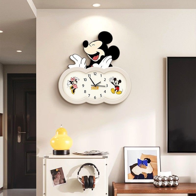 Mickey Cartoon Wandklok Woonka - Wall Clock Silent recensie en prijs