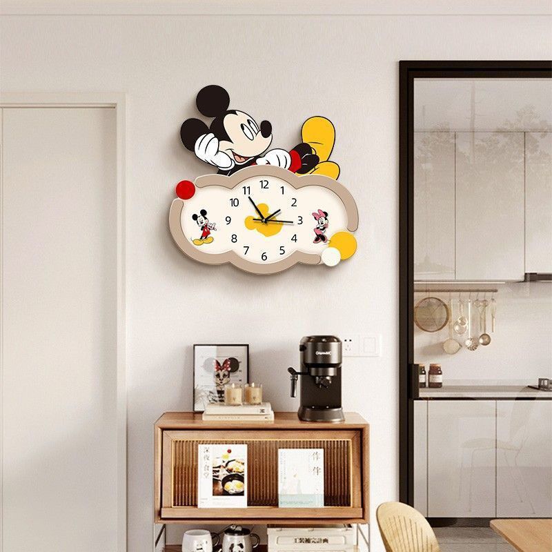 Mickey Cartoon Wandklok Woonka - Wall Clock Silent recensie en prijs