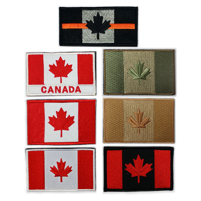 Geborduurde Canada Vlag Quebec - Home Decor Canada recensie en prijs