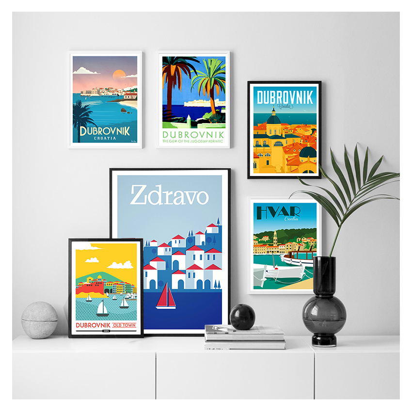 Reizen Poster Canvas Schilderi - Home Decor Zagreb recensie en prijs