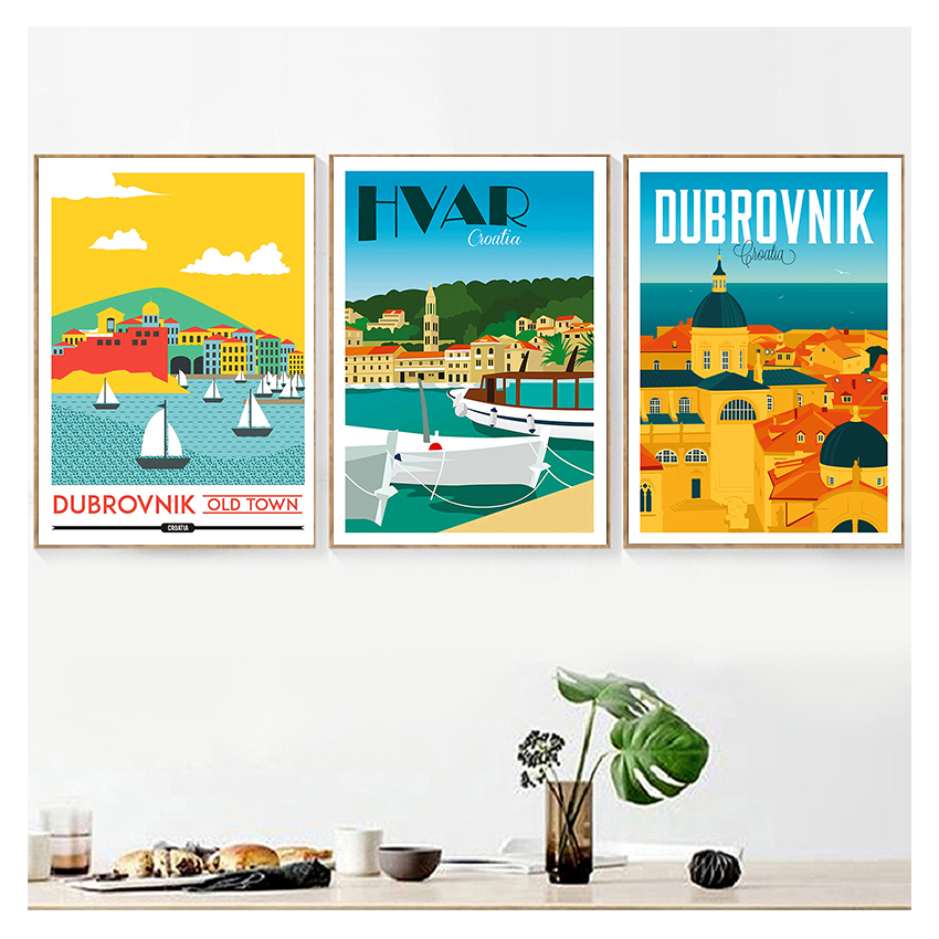 Reizen Poster Canvas Schilderi - Home Decor Zagreb recensie en prijs