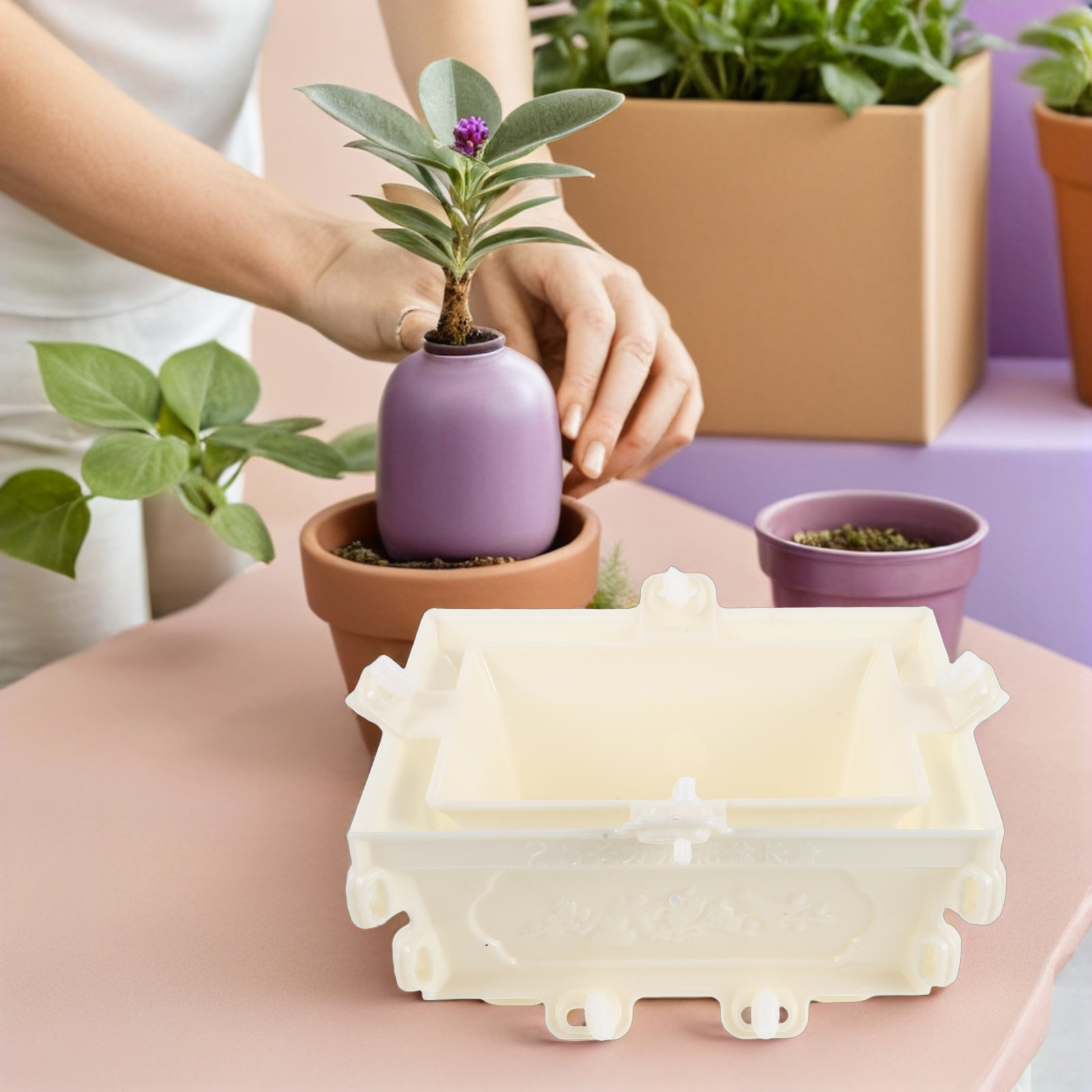 Plastic betonnen bloempotvorm, - Succulent Planter Pot recensie en prijs