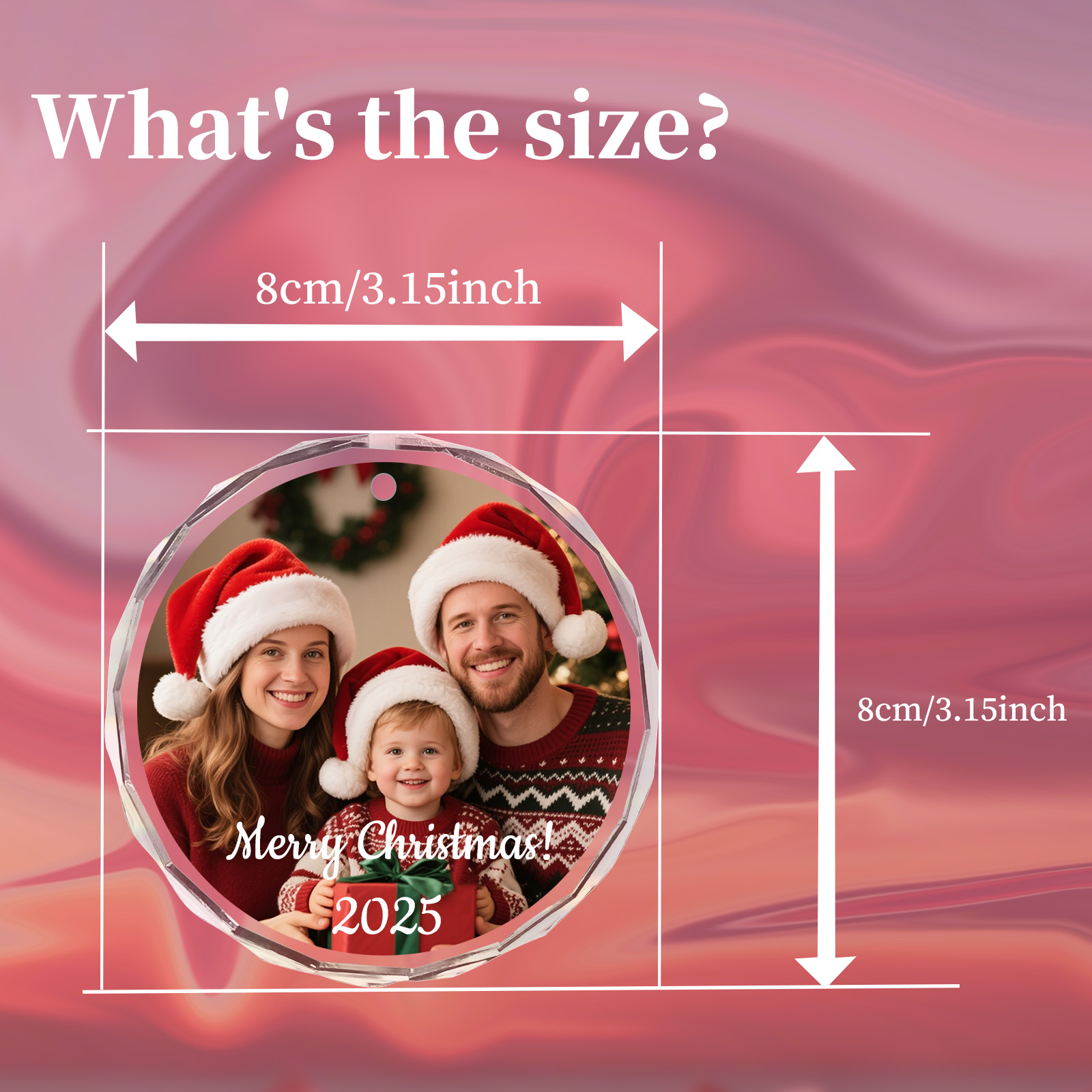 Aangepaste kerstfoto ornament, - Home Decor Xmas Gifts recensie en prijs