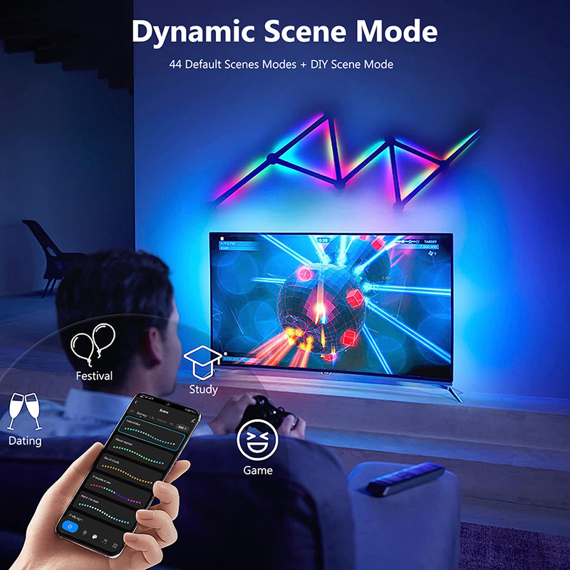 Slimme RGB-wandlamp, Bluetooth - Home Decor Rustic recensie en prijs