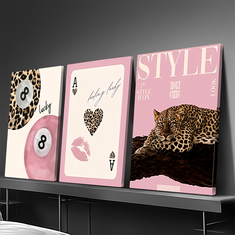3 stuks luipaard- en cheetah-c - Home Decor Nz recensie en prijs