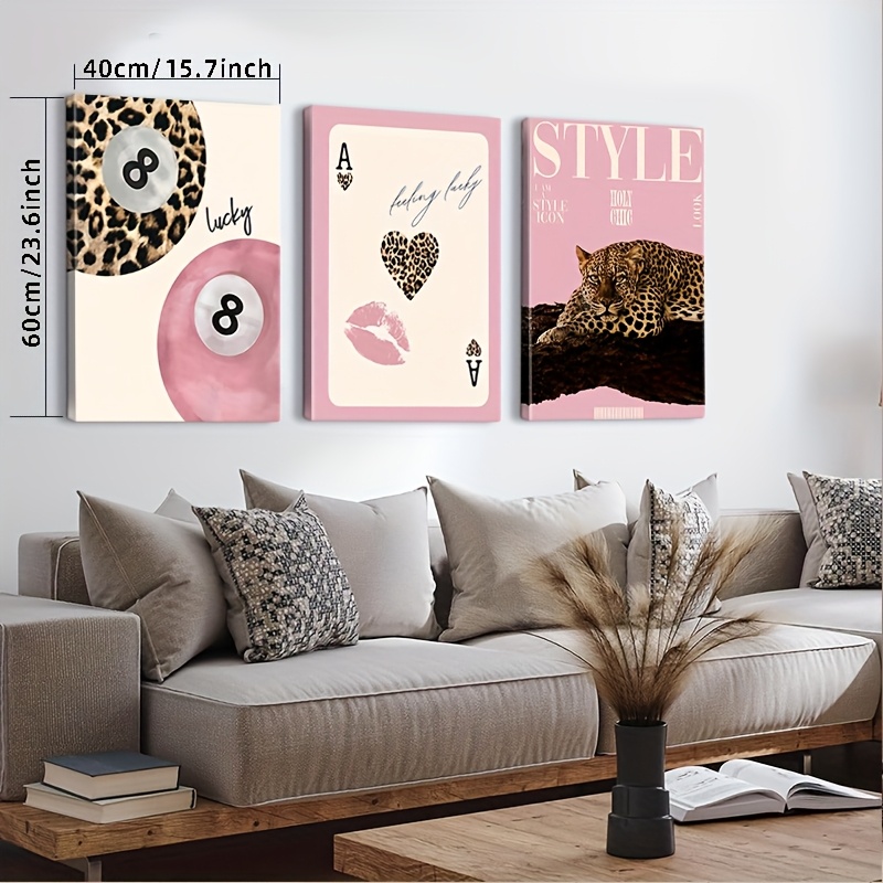 3 stuks luipaard- en cheetah-c - Home Decor Nz recensie en prijs
