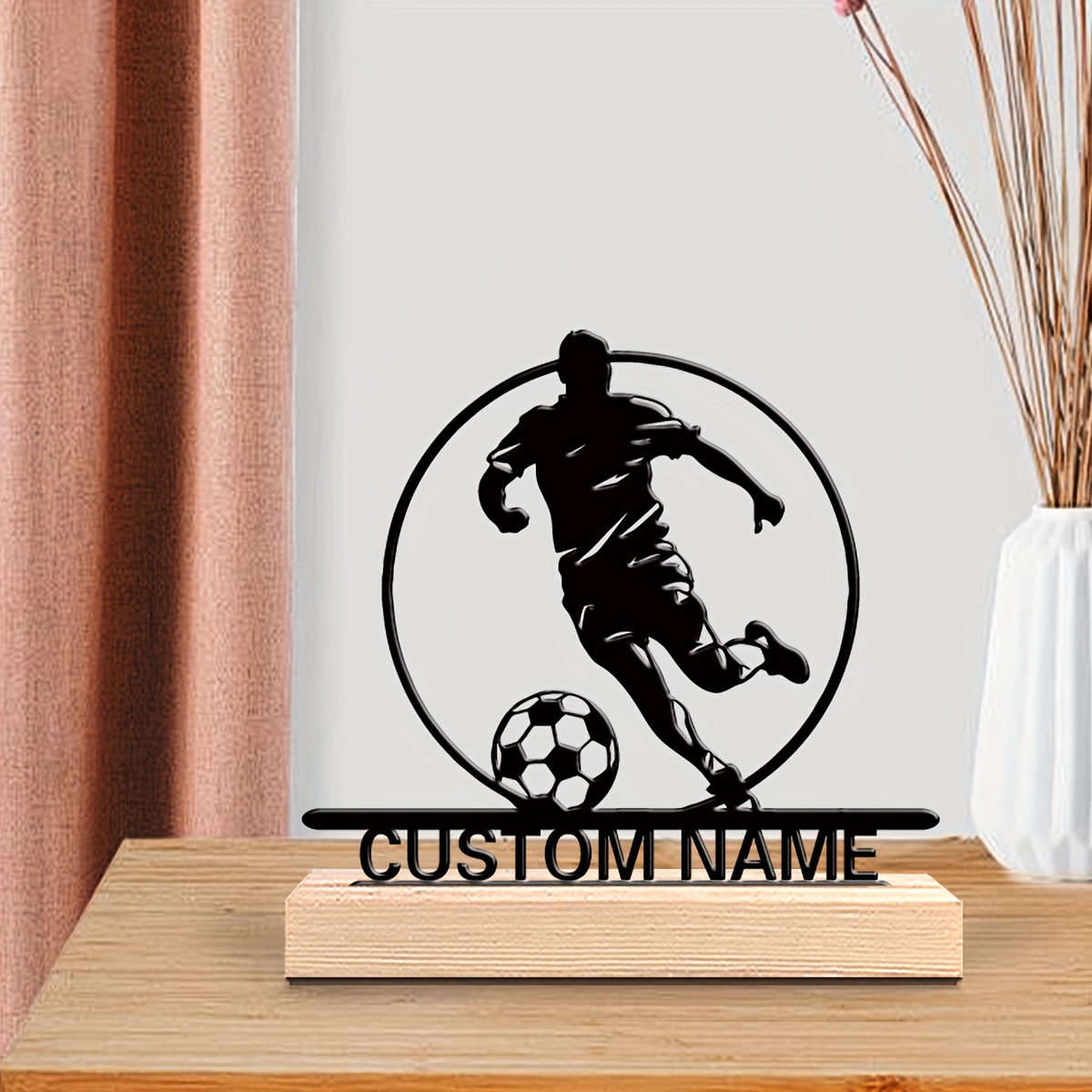 Aangepaste voetbalspeler metal - Home Decor Nz recensie en prijs