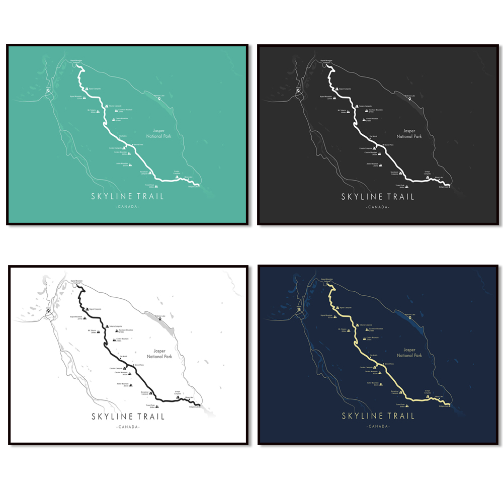 Skyline Trail Map, Canada Wand - Home Decor Canada recensie en prijs