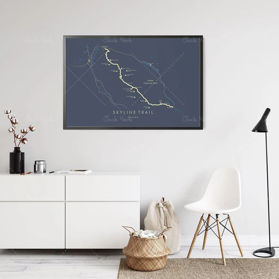 Skyline Trail Map, Canada Wand - Home Decor Canada recensie en prijs