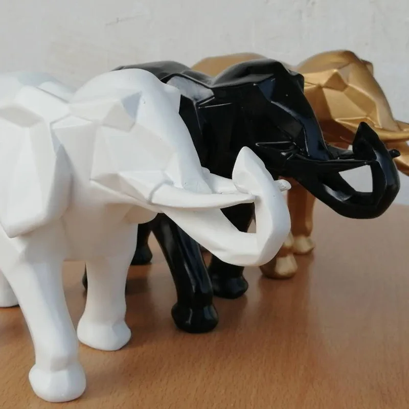 Creatief hars zwart olifant st - Abstract Sculpture Resin recensie en prijs