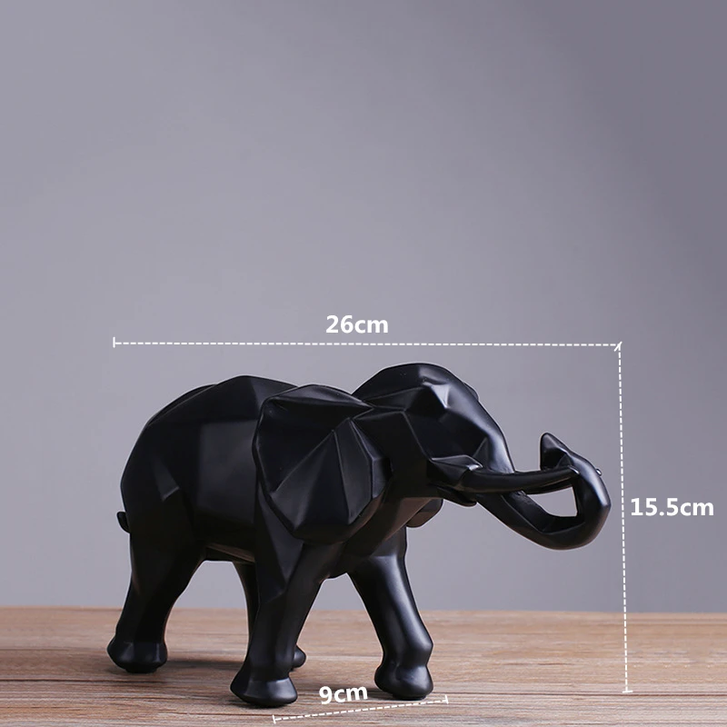 Creatief hars zwart olifant st - Abstract Sculpture Resin recensie en prijs