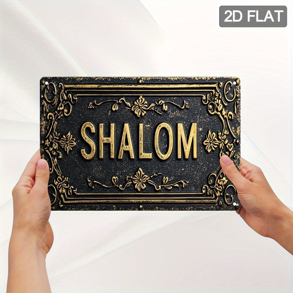 CIFBUY Shalom Zwart Goud Bloem - Home Decor Wall Art recensie en prijs