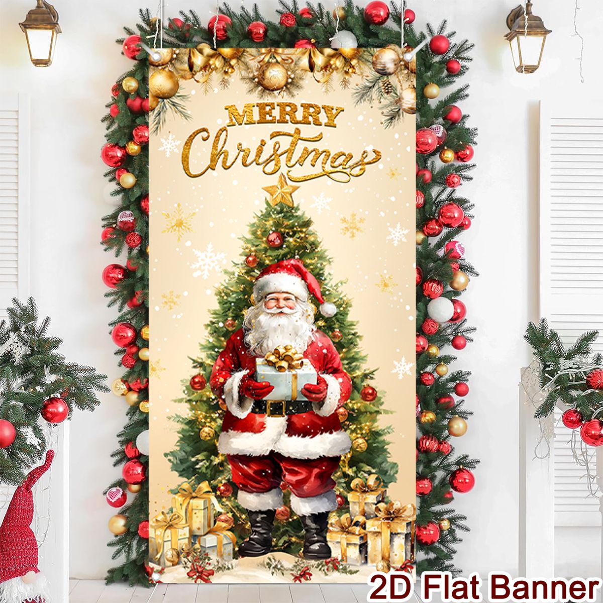 Kerst Deur Banner Vrolijk Kers - Home Decor Xmas Gifts recensie en prijs