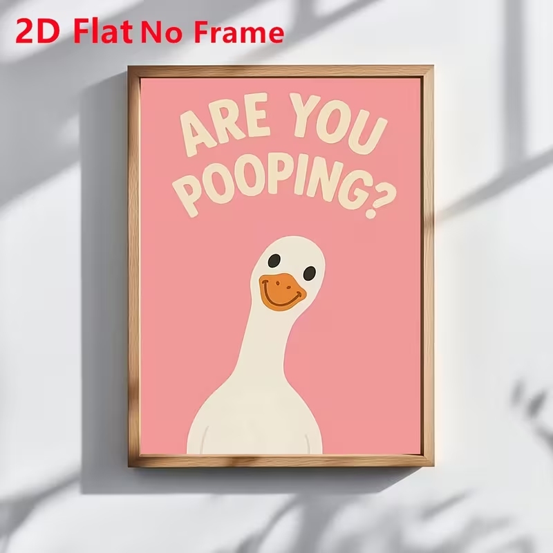 Moderne roze 'Are You Pooping' - Home Decor Nz recensie en prijs