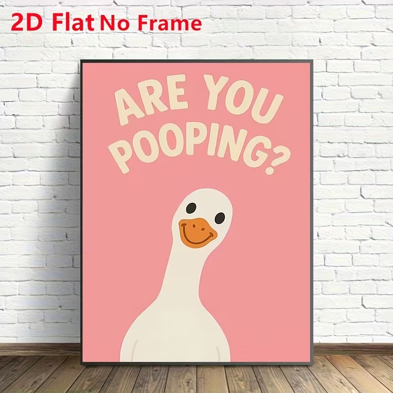 Moderne roze 'Are You Pooping' - Home Decor Nz recensie en prijs