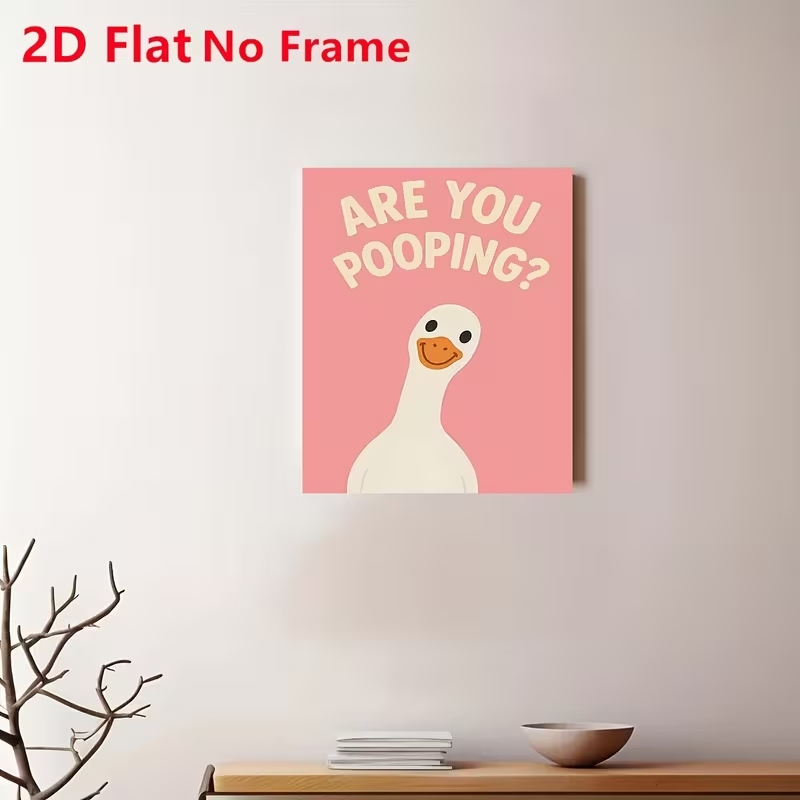 Moderne roze 'Are You Pooping' - Home Decor Nz recensie en prijs