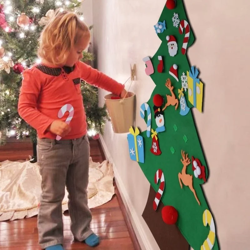 Kids Diy Vilt Kerstboom Kerst  - Home Decor Xmas Gifts recensie en prijs