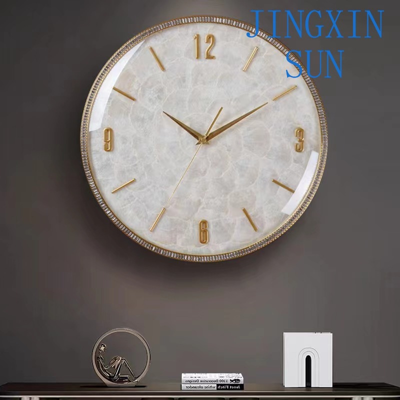 Shell Wandklok Modern Messing  - Wall Clock Silent recensie en prijs