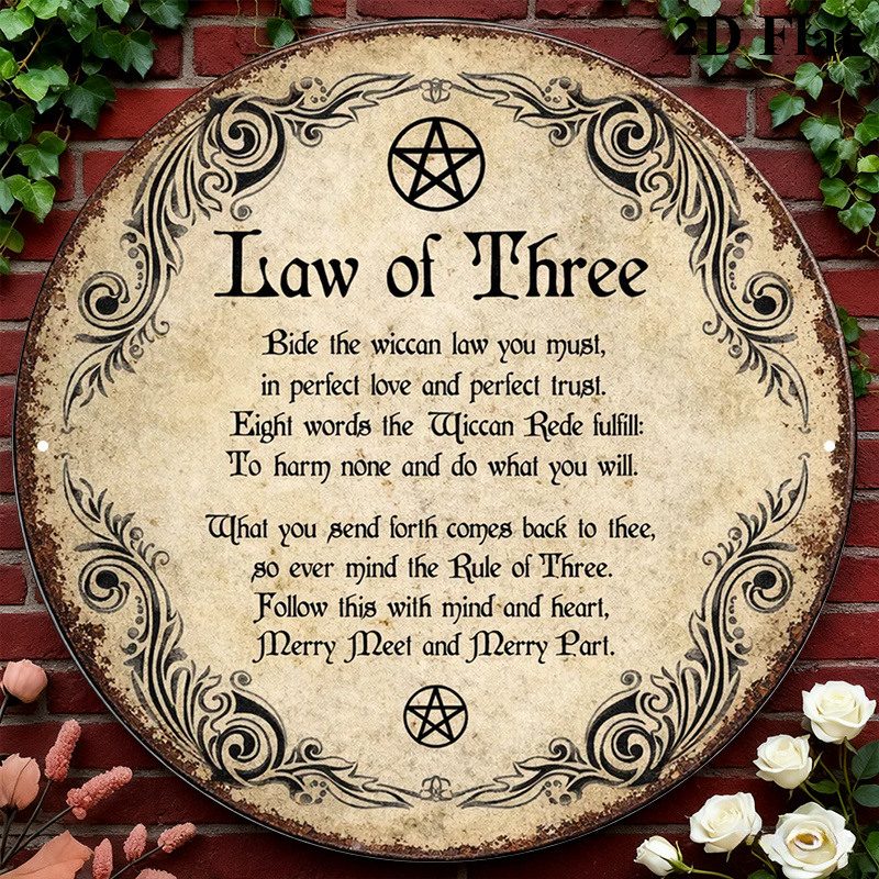 CIFBUY Vintage Wicca Triple Go - Home Decor Wall Art recensie en prijs