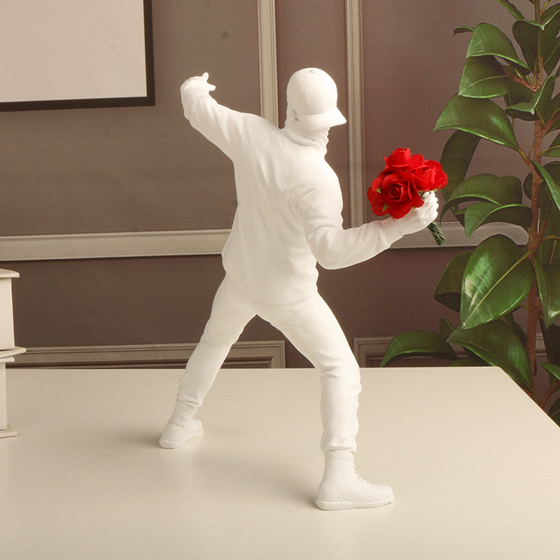 Banksy Nog Bloem Decoratie Abs - Abstract Sculpture Resin recensie en prijs